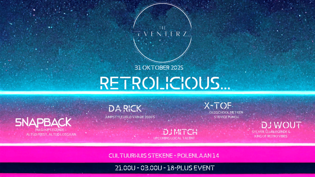 Retrolicious Banner - Cultuurhuis Stekene